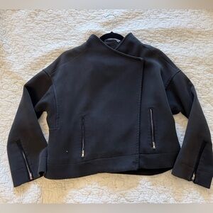 Elizabeth and James Black Jacket